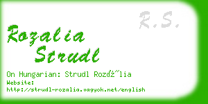 rozalia strudl business card